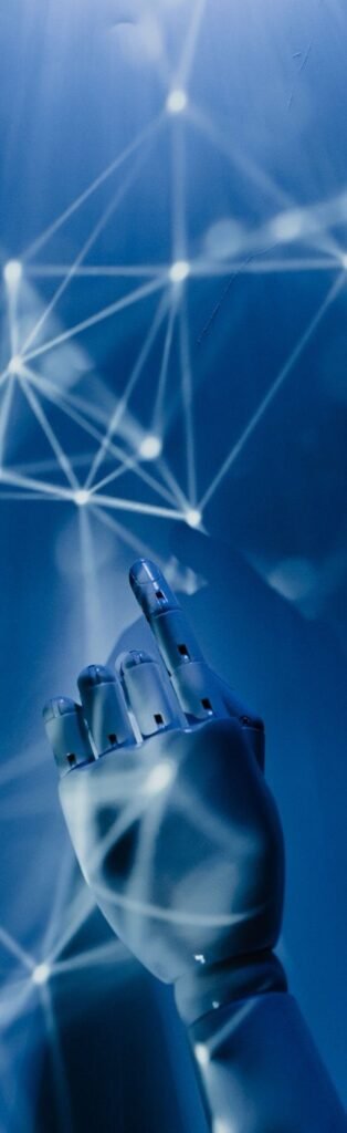 Engineer working with network technology